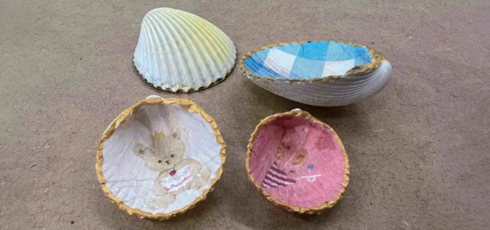 貝がらを使って季節の飾りをつくろう!(貝がらデコパージュ)