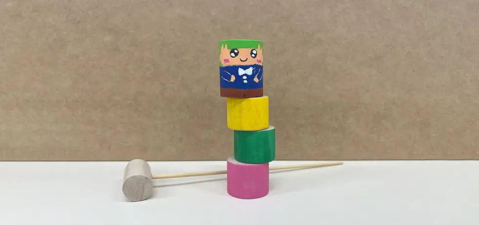 カンセイの法則?!だるま落としをつくろう!